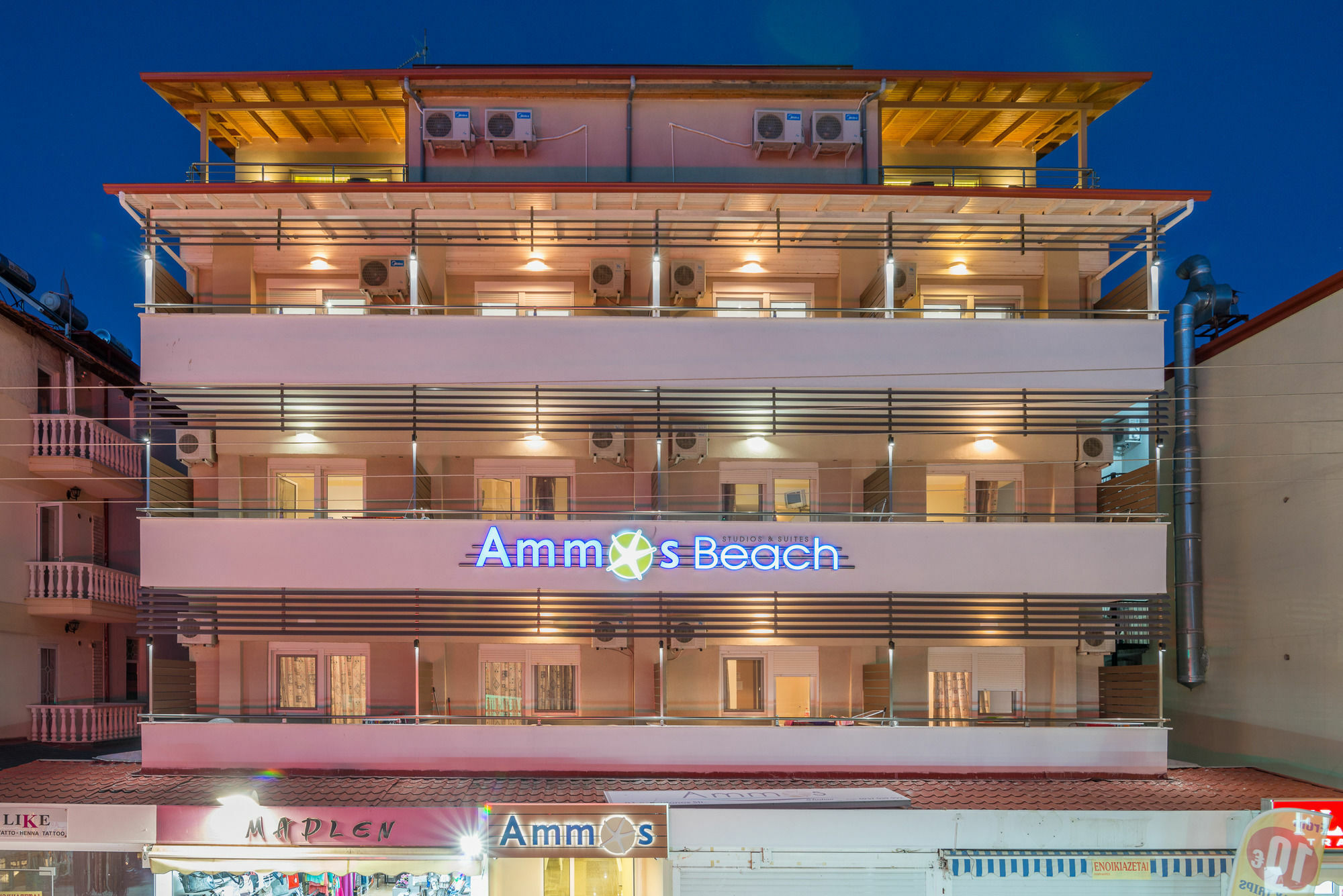 Ammos Beach Seaside Luxury Suites Hotel Олімпіакі-Акті Екстер'єр фото